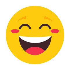 Fototapeta premium vector illustration of a smiling face