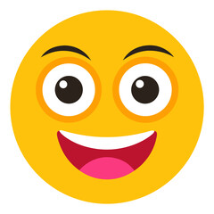 Fototapeta premium vector illustration of a smiley face