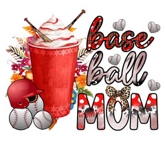 Baseball and Softball Mom Sublimation Bundle | Leopard Print Sport Quotes for Summer Shirts and Mugs

