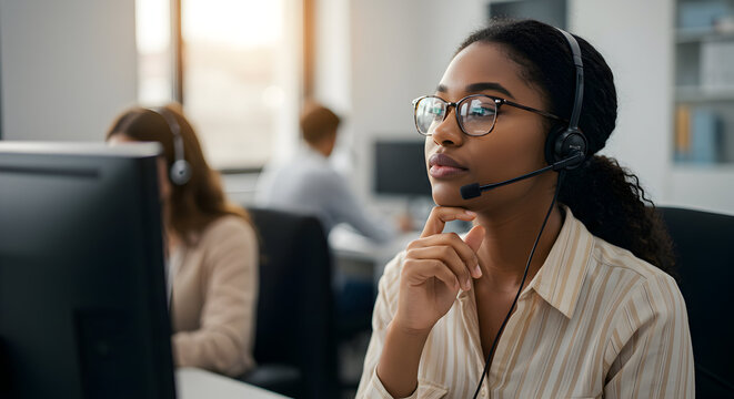 Focused customer service representative providing excellent support and assistance to clients, ensuring a positive experience and resolving inquiries efficiently and effectively.