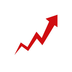 ARROWS FOR GRAPH OR PROJECT SIGN SYMBOL LOGO VECTOR