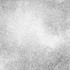 Abstract stippled pattern featuring densely packed dots arranged in a dynamic, textured composition with a gradient effect and organic feel