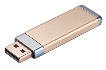 Sleek Modern USB Flash Drive on AI Generated by PNG
