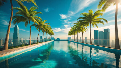 Fototapeta premium A1 Luxus Schwimmbad