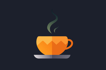 Witch Cauldron Cup on Spooky Table Vector Illustration