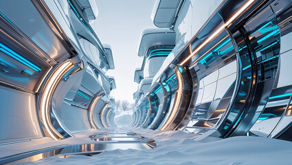 Zukünftige A1 Luxus abstrakte Wohnungen