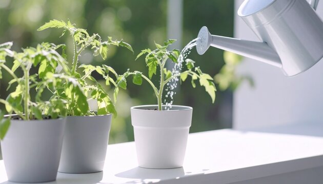 トマトの苗　ベランダ菜園