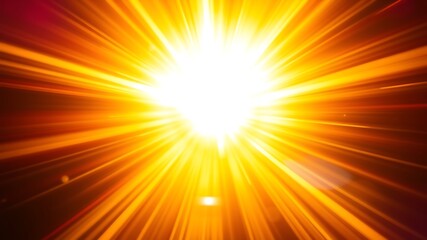 Obraz premium Abstract sunburst burst of energy bright light starry rays orange and yellow background