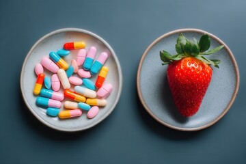 Pills versus strawberry: health choices in modern diets