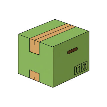 Minimalist Sustainable Packaging Illustration