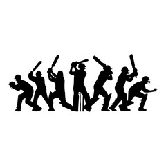 cricket silhouettes