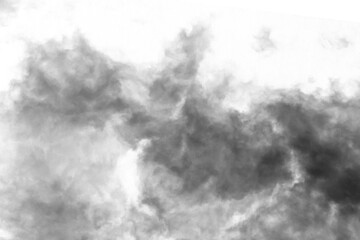 Realistic dark fog or smoke effect isolated on transparent background. fog overlay, steam texture,...