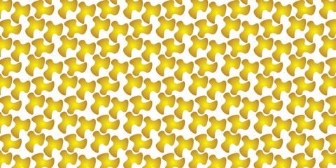 Golden abstract organic shapes pattern yellow