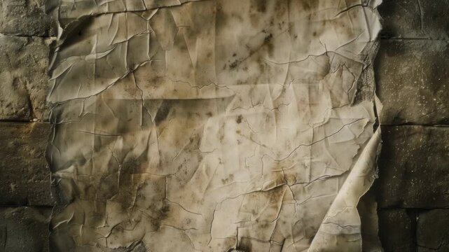 A piece of paper stuck to a wall with handwritten notes