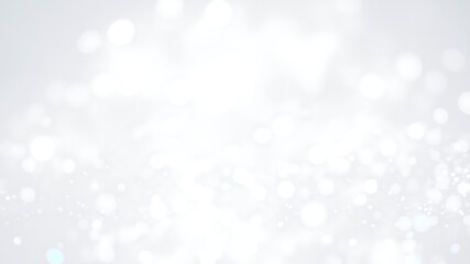 Sparkling white bokeh light effects creates a bright and festive visual concept