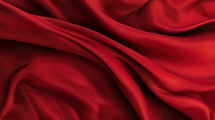 Obraz premium Luxurious red silk fabric texture