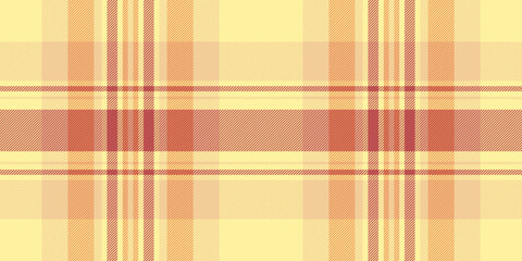 Warm, pastel plaid pattern in soft orange and yellow hues.  Ideal for textile design, website backgrounds, or crafting projects.  Evokes feelings of comfort, warmth, and autumnal charm.