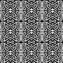 Abstract texture for fabric print, card, table cloth, furniture, banner, cover, invitation, decoration, wrapping.Seamless repeating pattern. Black and white color.Carpet pattern texture.