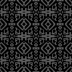 Abstract texture for fabric print, card, table cloth, furniture, banner, cover, invitation, decoration, wrapping.Seamless repeating pattern. Black and white color.Carpet pattern texture.