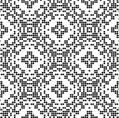 Abstract texture for fabric print, card, table cloth, furniture, banner, cover, invitation, decoration, wrapping.Seamless repeating pattern. Black and white color.Carpet pattern texture.