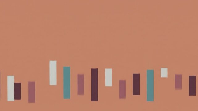 Abstract color bar chart data graph presentation