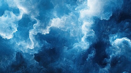 Ethereal blue cloud texture for serene spring backgrounds, evoking calm and tranquility 