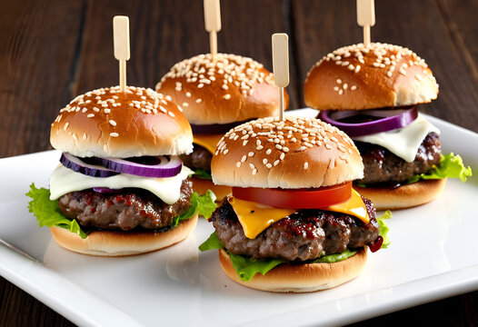 mini burgers - Powered by Adobe
