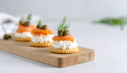 サーモンとクリームチーズのカナッペ