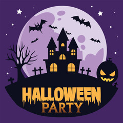 Halloween Vector Design with Spooky Elements in CMYK Grayscale and Primary Colors for Creative Projects