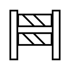 black and white barrier vector illustration