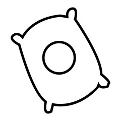 vector illustration of a cartoon cement