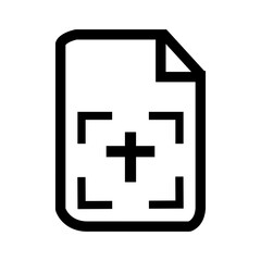 add document file vector illustration