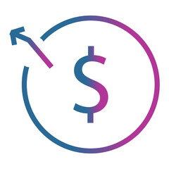 Currency dollar grow up 