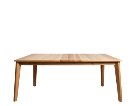 Modern wooden table crafted from light natural wood provides a clean and inviting .