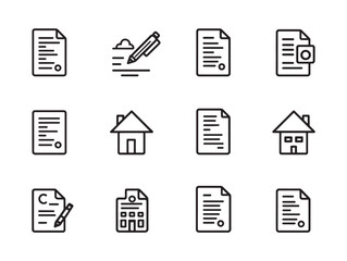 Real Estate Contract Professional Sharp Drawing