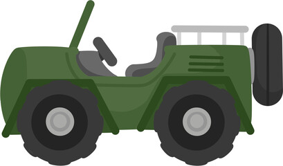 illustration military jeep © Je