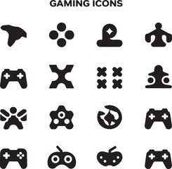 Gaming icons set illustration vector .