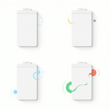 Clipboard with blank paper in vector style for packaging or business design illustration