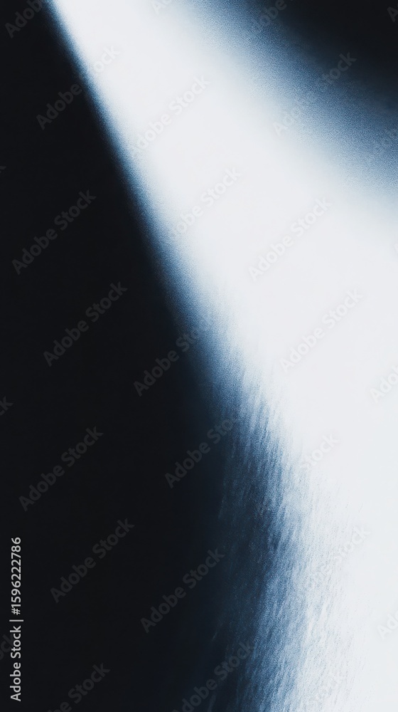 Poster abstract light beam on dark surface with noise texture. dynamic shadow and bright light concept for 