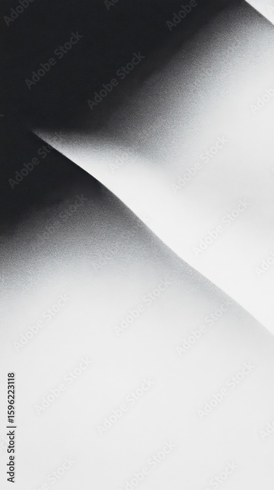 Poster Abstract gray gradient pattern with textured noise. Minimalistic and modern design for background and backdrop. Digital art with fade effect.