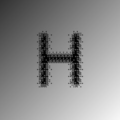 halftone font effect