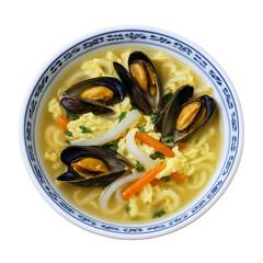 Seafood Ramen &ndash; Korean Mussel Noodle Soup