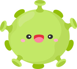 illustration bacteria character