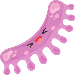 illustration cute virus character