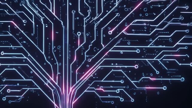 Digital Circuit Tree - Technology and Artificial Intelligence Growth Concept