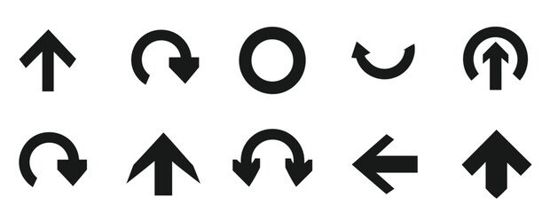 Vector icon set with numbers symbols and signs in 3D design