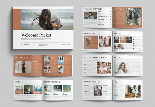 Welcome Packet Template Landscape