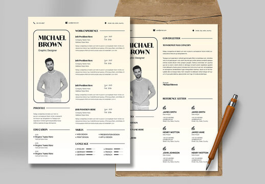 Classic And Clean Professional Resume Layout