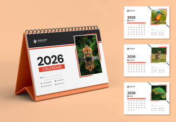 Desk Calendar Design Template