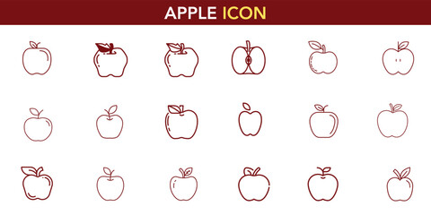 Fresh, Healthy Fruit Vectors for Nutrition, Organic Food, and Autumn Harvest Themes – Perfect for Health, Diet, and Agri-Business Branding.